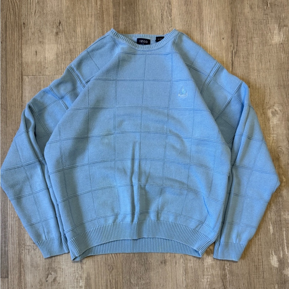Light blue nice luxury izod crew sweater